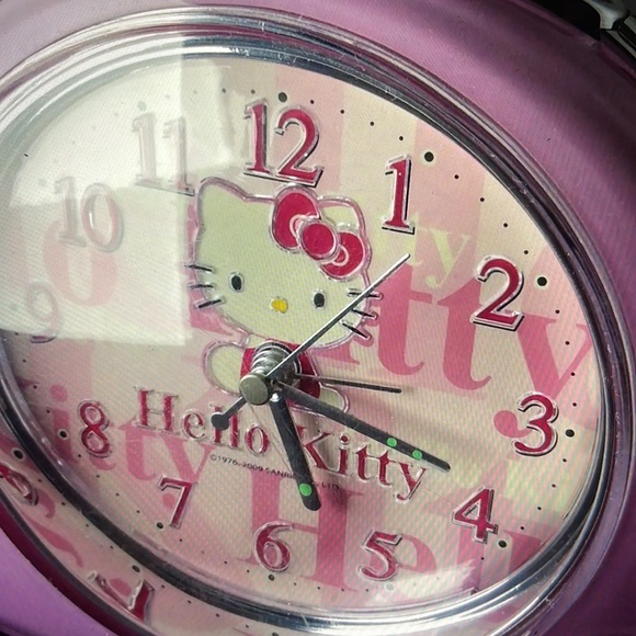 Vintage Sanrio Hello kitty clock Light up snooze battery operated lot of 2 - Picture 10 of 12